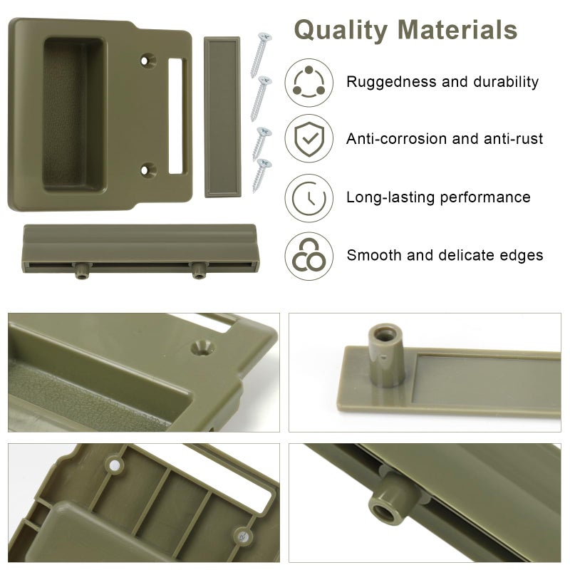 IFERLA Stone Screen Hardware Kit for Andersen Doors, Sliding Screen Door and Latches Pull Handle Replacement Parts Fit for Anderson A-Series Gliding & Hinged Patio Doors from 1982 to Present Windows - Image 5